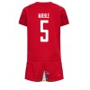 Officiële Voetbalshirt + Korte Broek Denemarken Joakim Maehle 5 Thuis WK 2022 - Kids